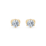 Diamond Stud Earrings Round Brilliant 0.5ct by Qutahia Jewellery