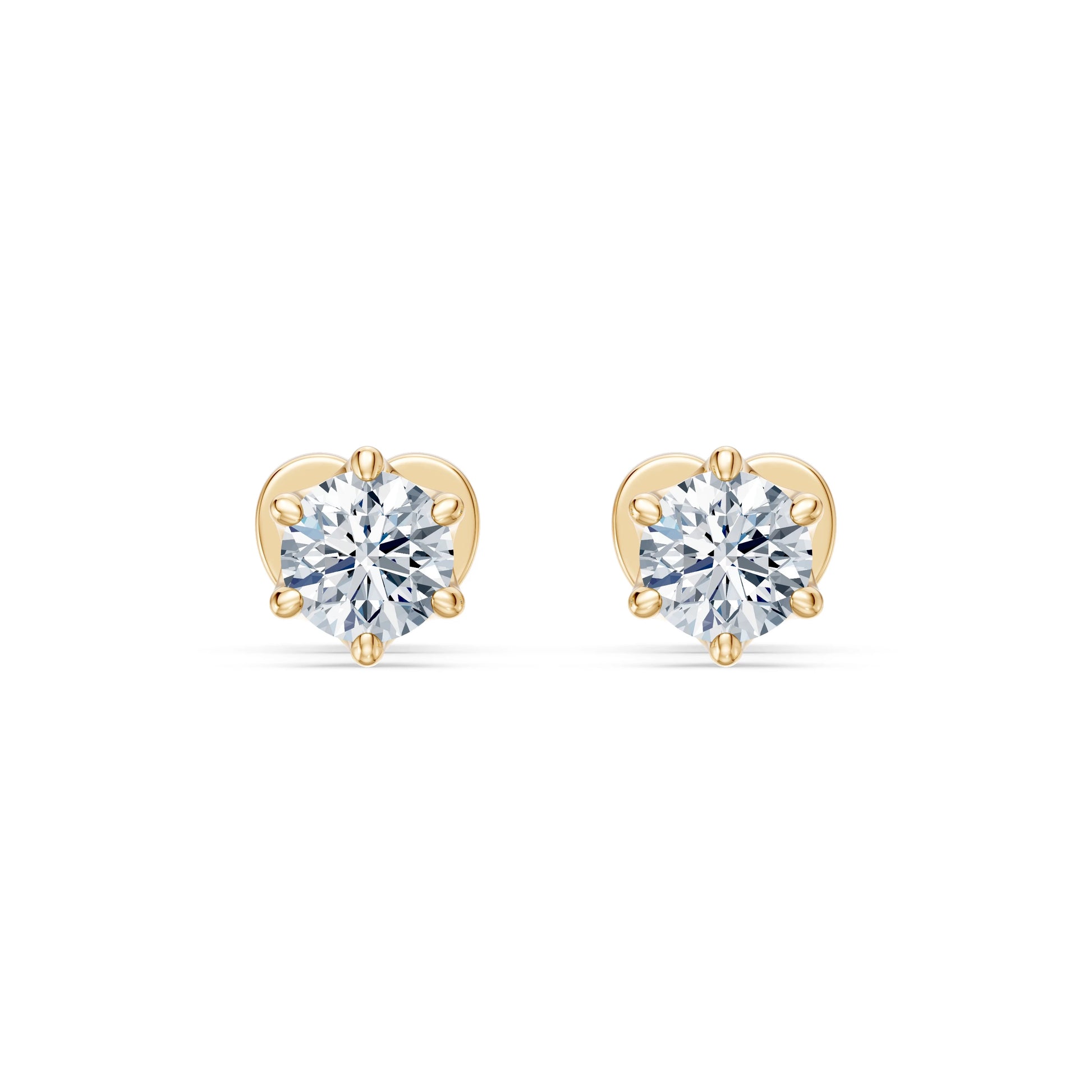 Solitaire Butterfly Earring, 0.5 ct — 102-10040/1(4.0)