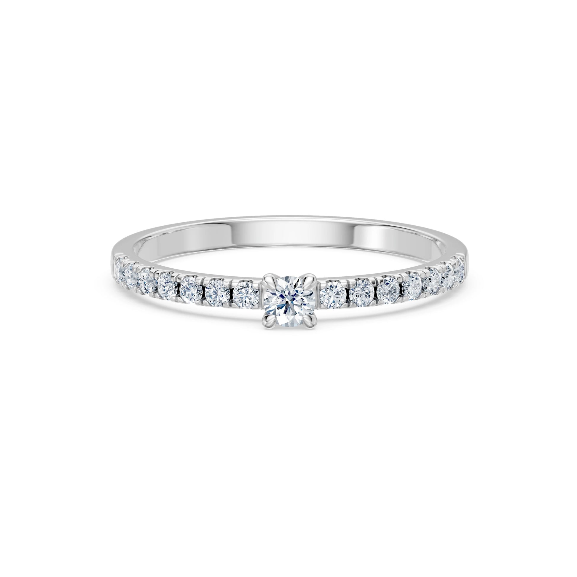 Solitaire Eternity Ring, 0.09 ct — 101-10126/1(2.8)