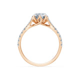 Oval Lab Grown Diamond Micro Pave Eternity Ring 2.0ct by Qutahia Jewellery