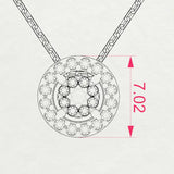 Illusion Necklace (Round), 0.06 ct — 104-10002(2.5)