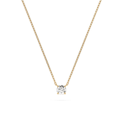 Solitaire Necklace (Round), 0.2 ct — 104-10040(3.7)