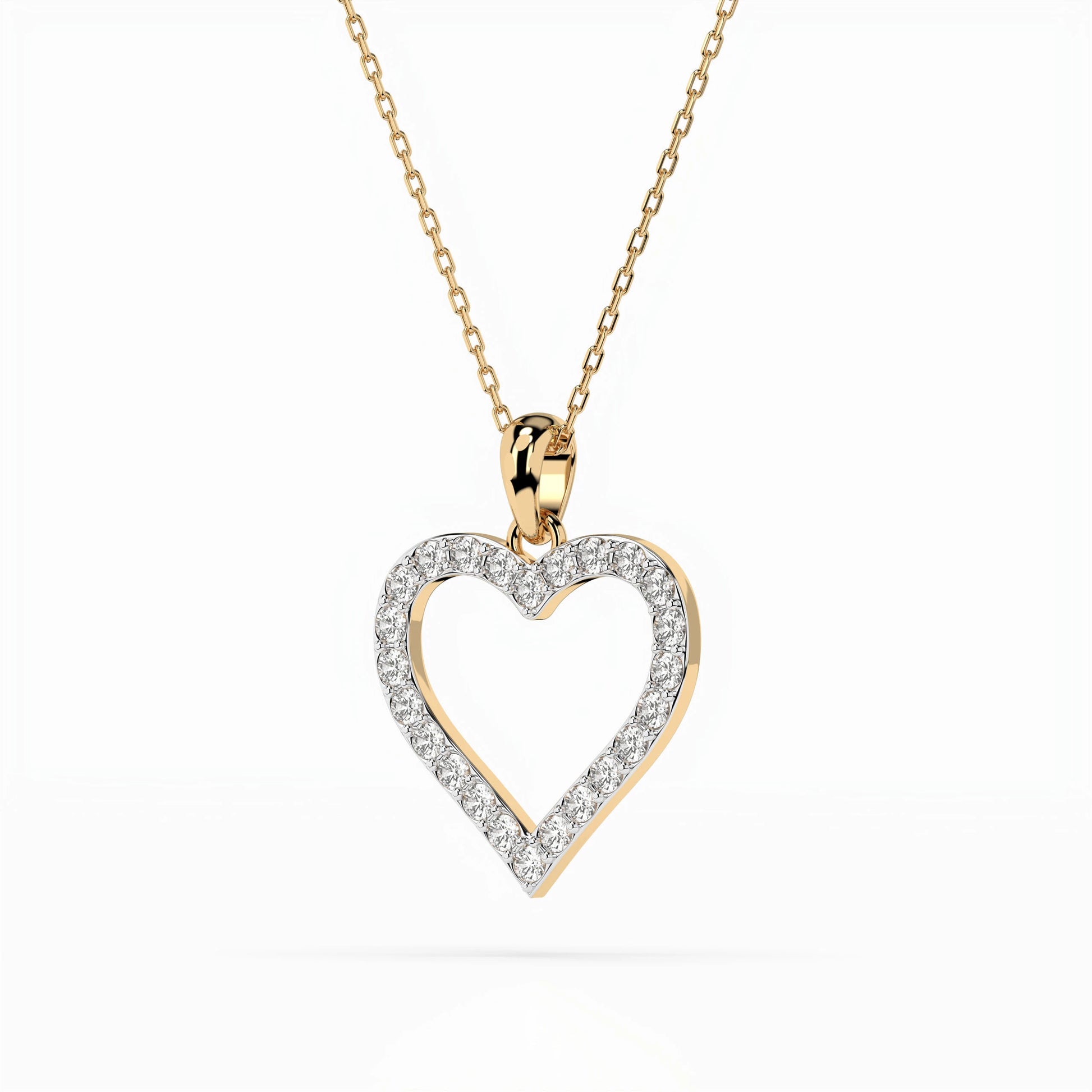 Minimalism Necklace (Round), 0.31 ct — 104-10060