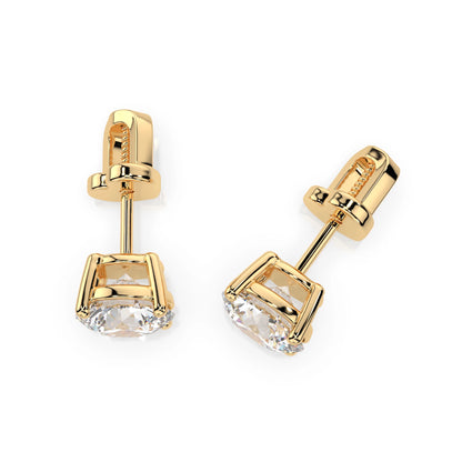 Solitaire Butterfly Earring (Round), 2.0 ct — 102-10012/1(6.5)