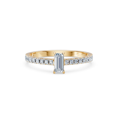 Solitaire Eternity Ring, 0.3 ct — 101-10191(0.30)BAQ