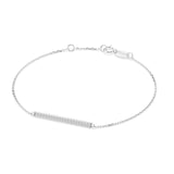 Diamond Bracelet Gold Round 0.1ct by Qutahia Jewellery