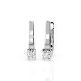 Small Diamond Earrings Round 0.3ct by Qutahia Jewellery