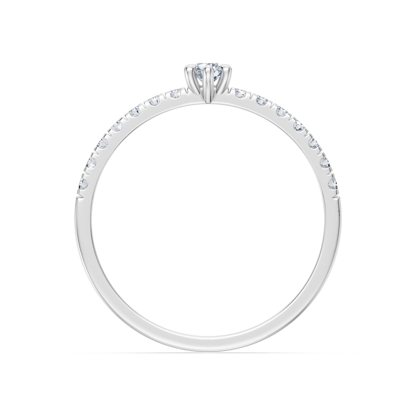Solitaire Eternity Ring, 0.09 ct — 101-10126/3(2.8)