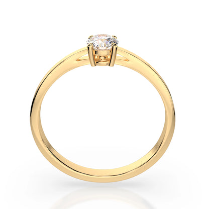 Solitaire Ring (Round), 0.3 ct — 101-10012/1(4.2)