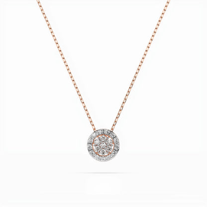 Illusion Necklace (Round), 0.08 ct — 104-10038