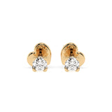 Diamond Stud Earrings Round 0.3ct by Qutahia Jewellery