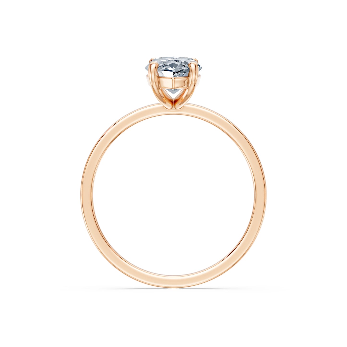 Marquise Lab Grown Diamond Solitaire Engagement Ring 1.5ct by Qutahia Jewellery