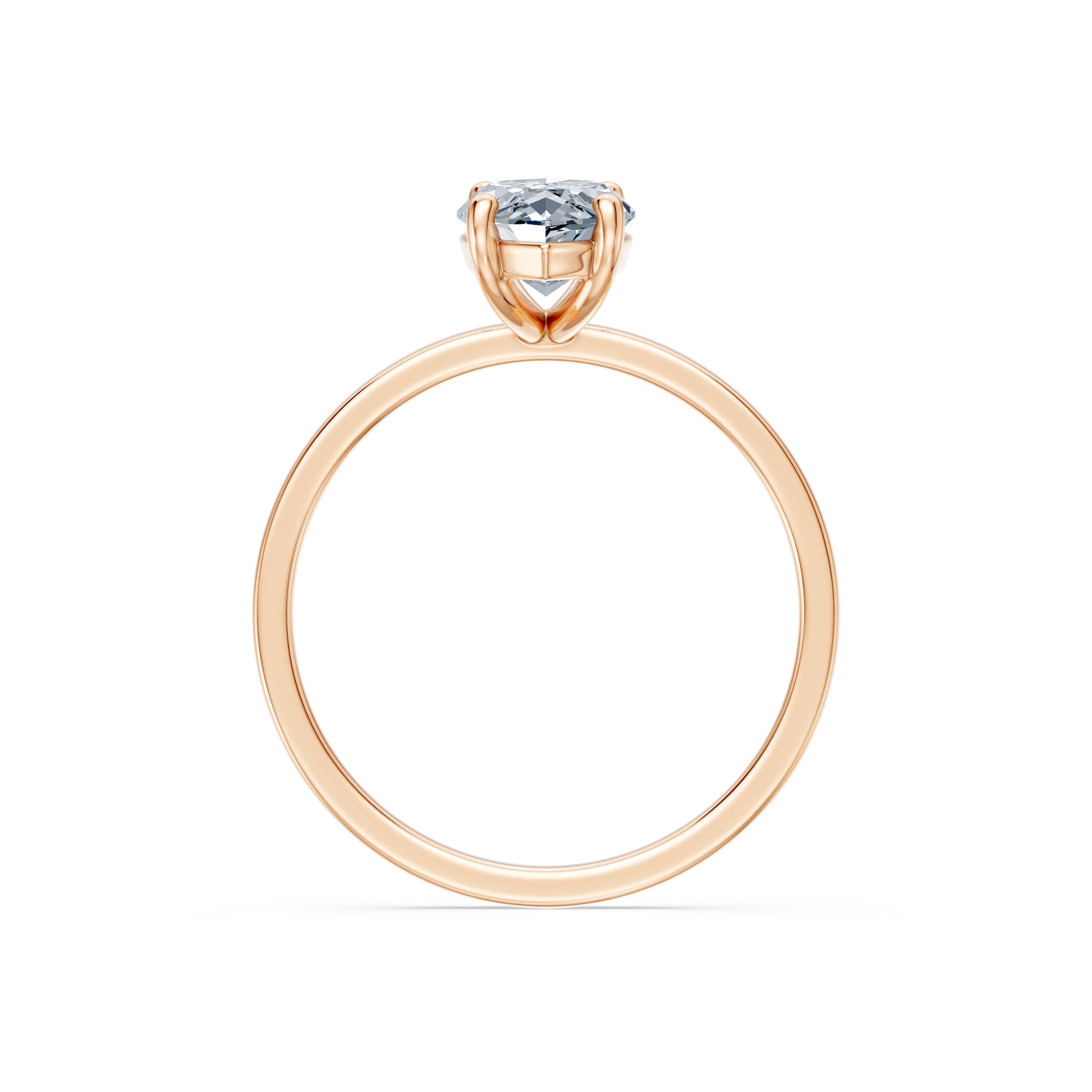 Marquise Lab Grown Diamond Solitaire Engagement Ring 1.5ct by Qutahia Jewellery