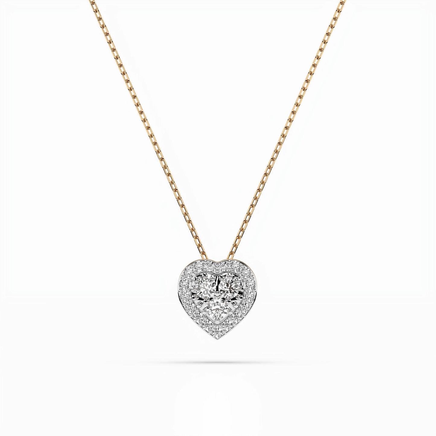 Illusion Necklace (Round), 0.08 ct — 104-10062